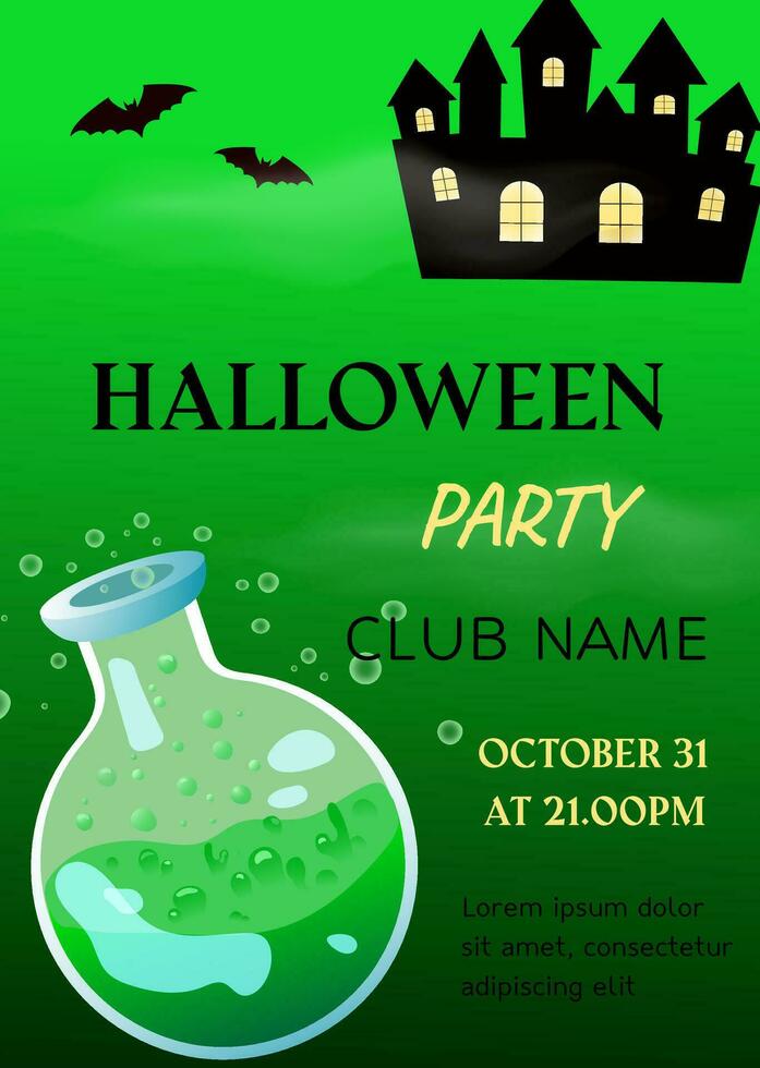 Halloween Party Invitation,happy halloween ,trick or treat, poster for invitation vector