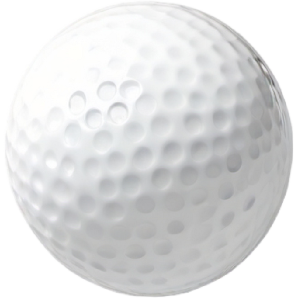 White golf ball. AI Generative png