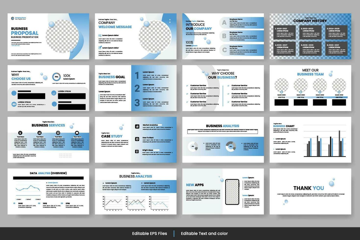 Vector corporate business presentation and business portfolio, profile design, project report, corporate profile