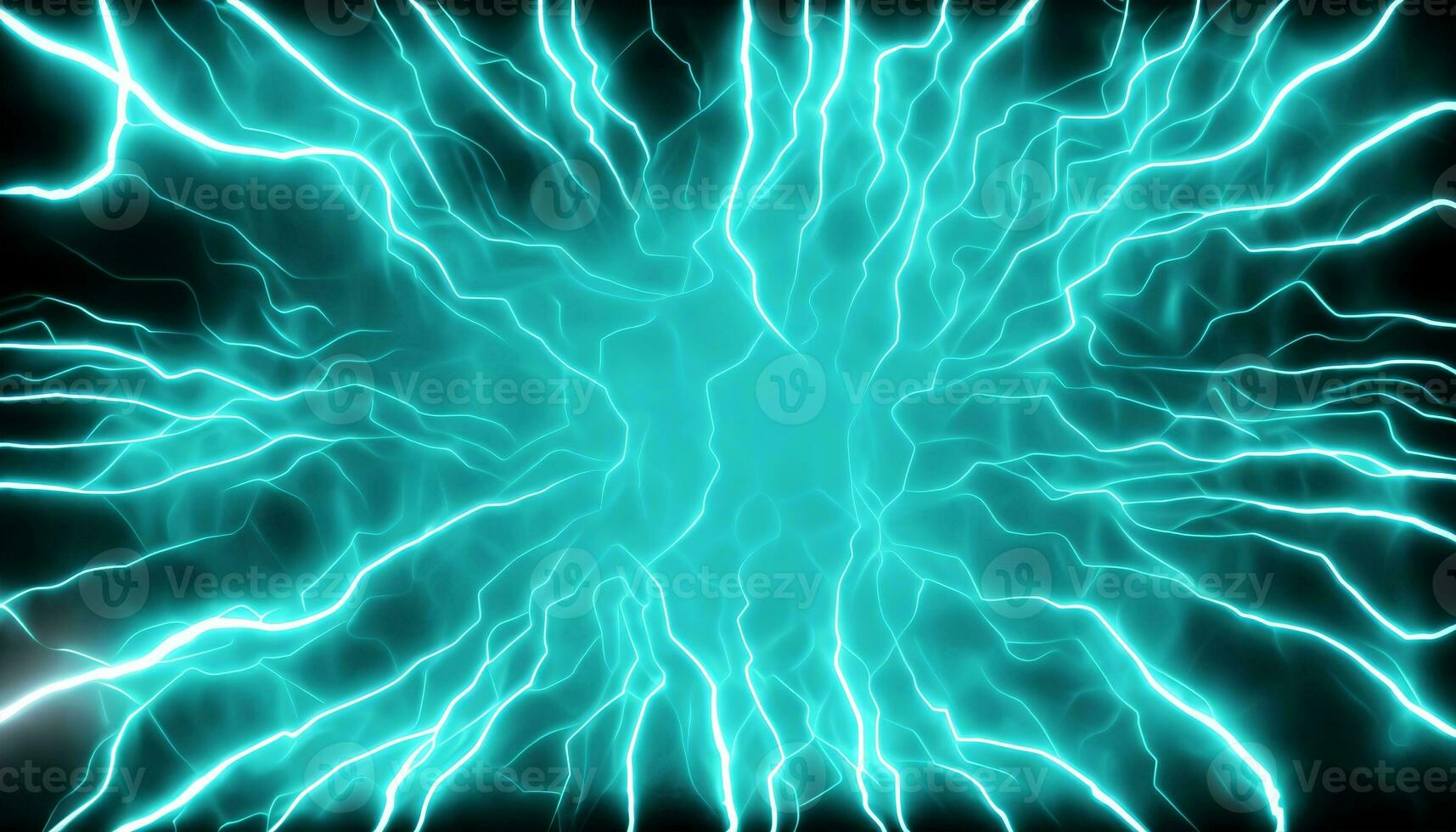 Abstact futuristic background with electric neon waves, electro light effect. AI Generated photo