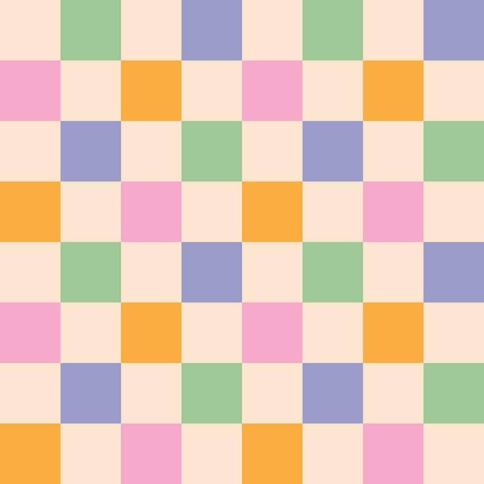 Chessboard seamless pattern. Chessboard background. Checkered pattern. Checkered background. Retro checkered pattern vector