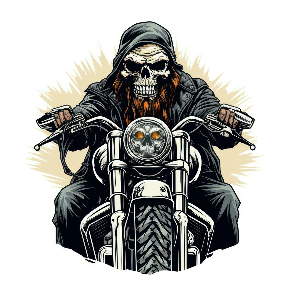 Black motorcycle club logo photo