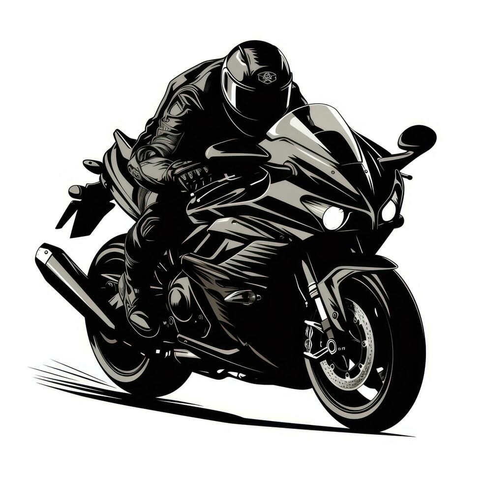 Black motorcycle club logo photo