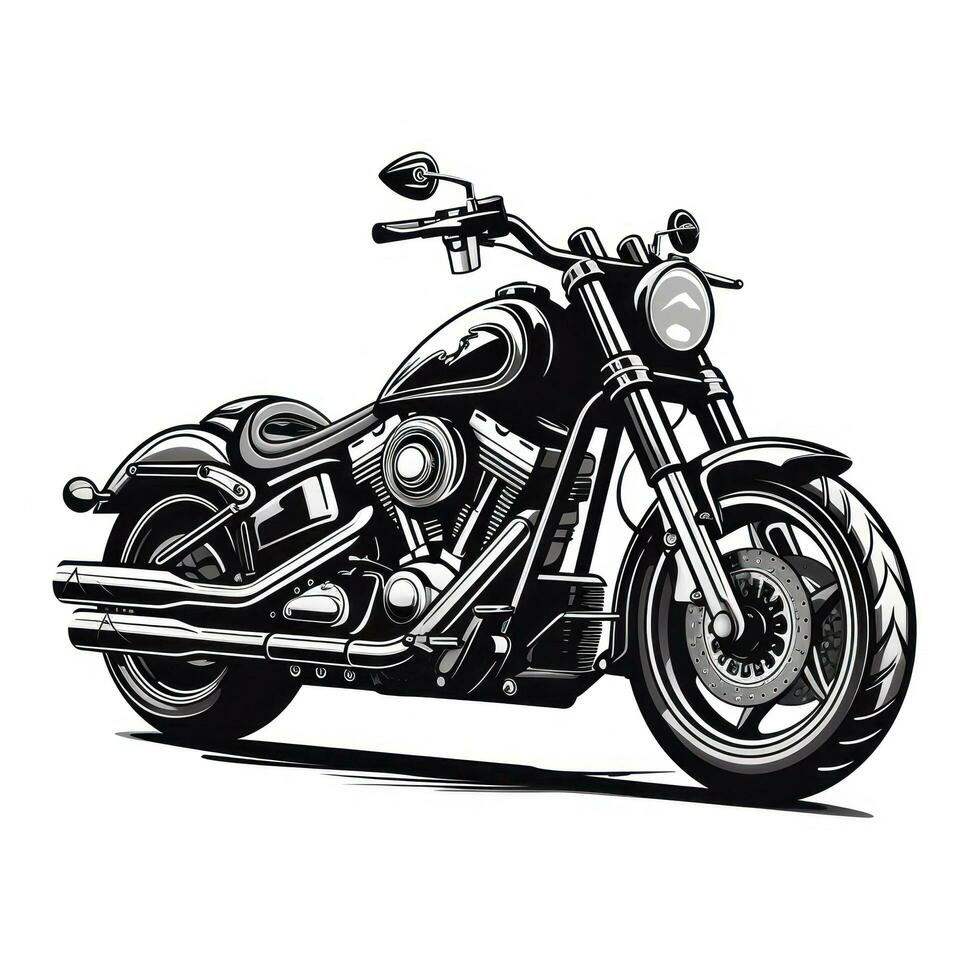 negro motocicleta club logo foto