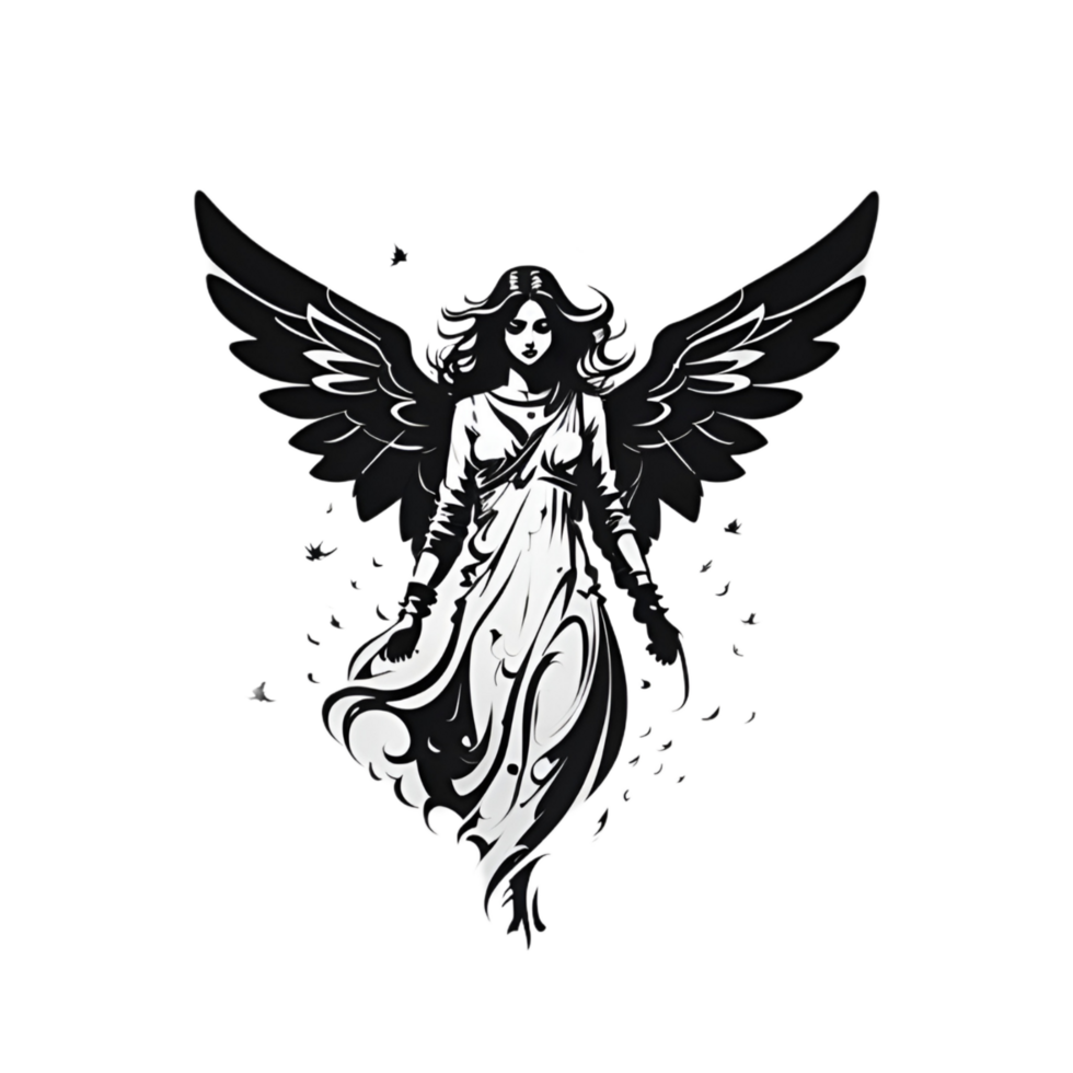 angel illustration PNG Image transparent background Ai Generative