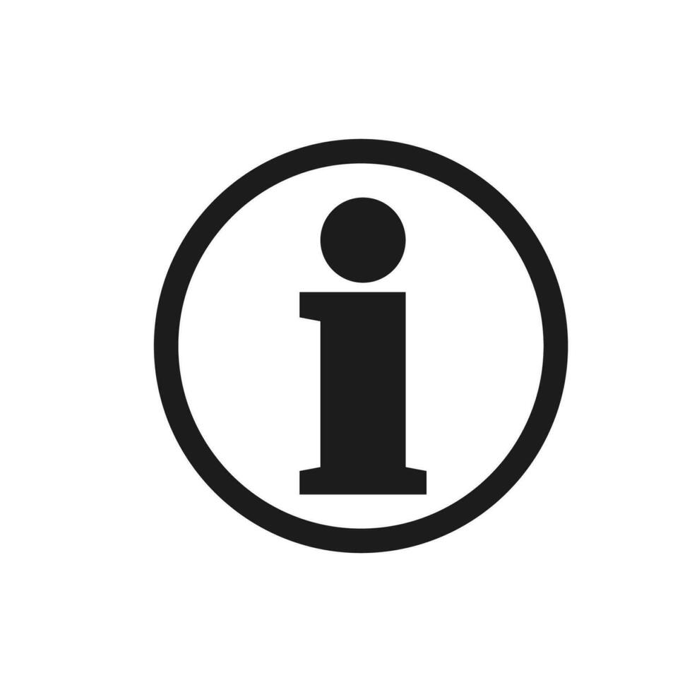 icon symbol sign information vector