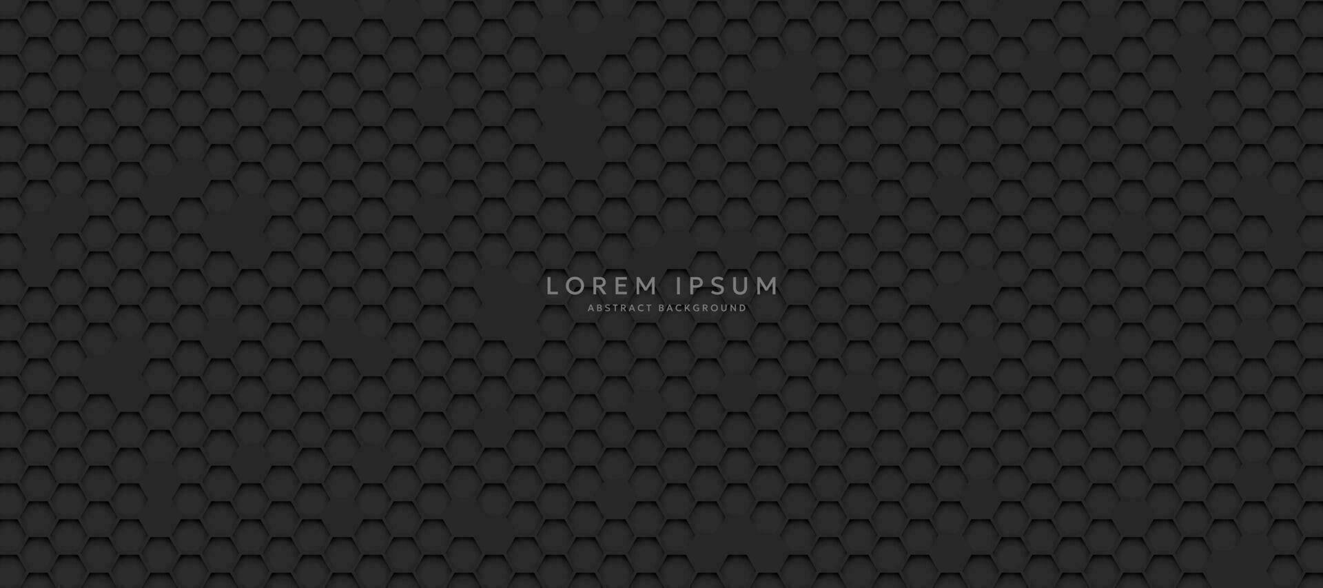 Dark background with hexagons. modern abstract background vector