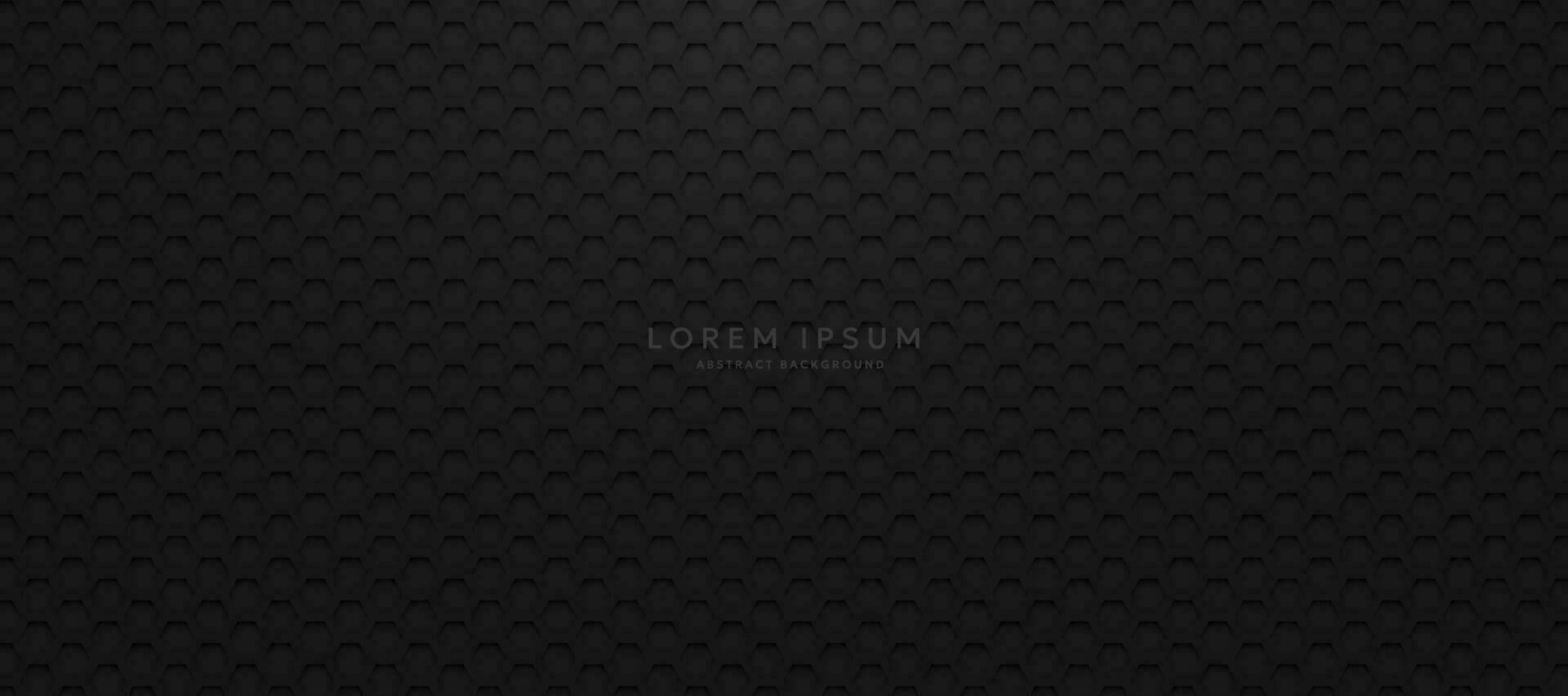 Dark background with hexagons. modern abstract background vector