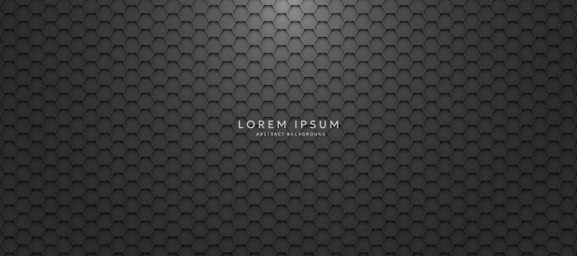 Dark background with hexagons. modern abstract background vector