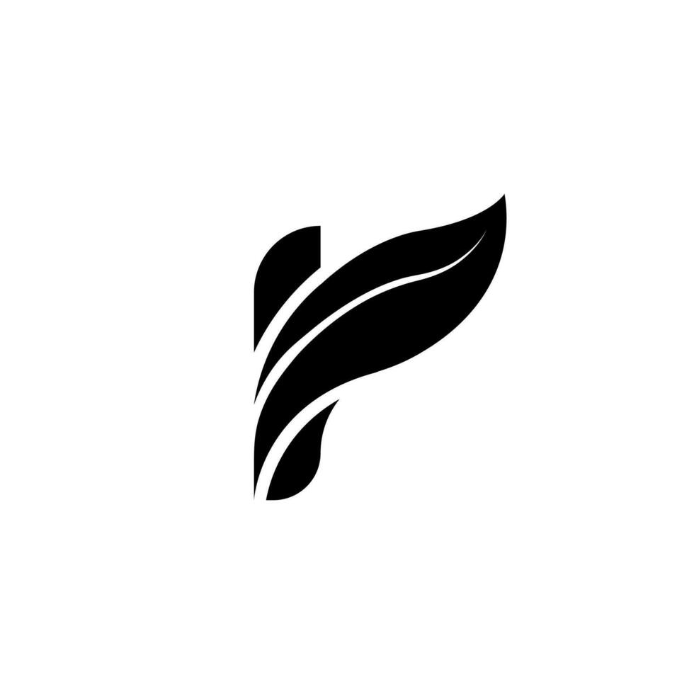 letra r con minúsculas árbol hoja forma moderno Fresco resumen logo idea vector