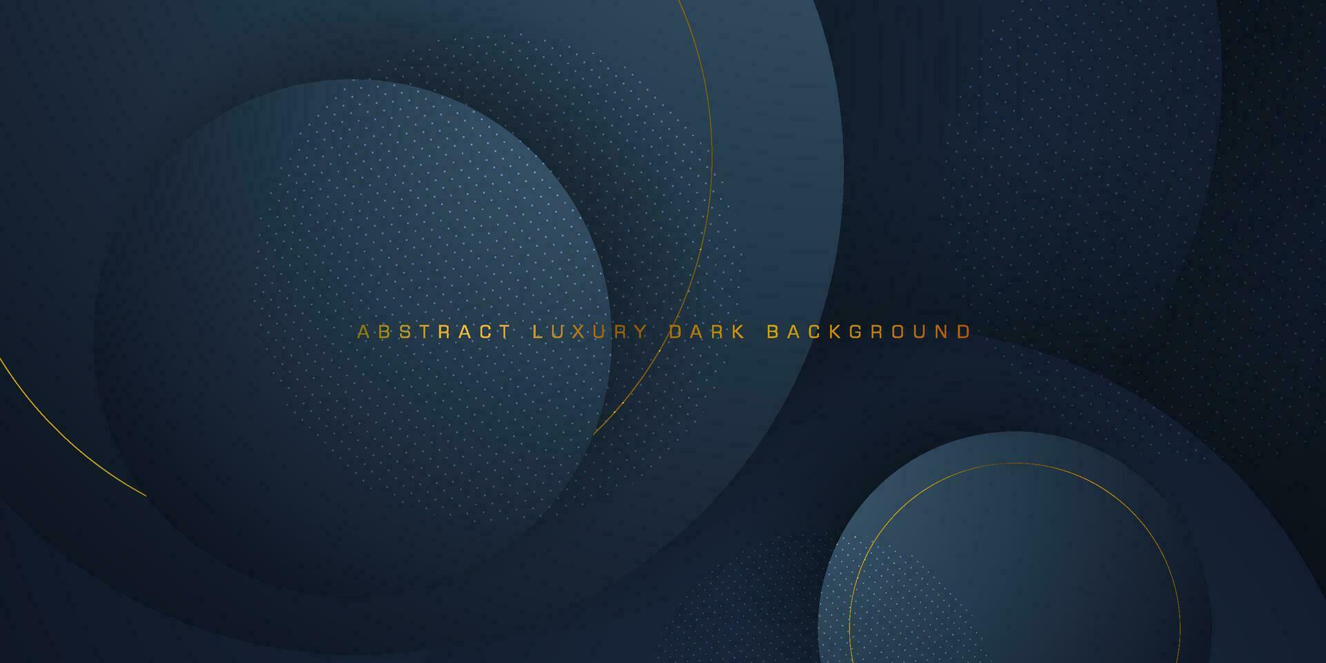 Popular abstract gray 3D circle multilayer dark gradient background. Simple and elegant gold line background design. Eps10 vector