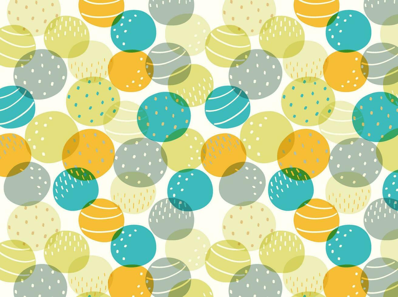 Seamless patterns, hand-drawn style vector