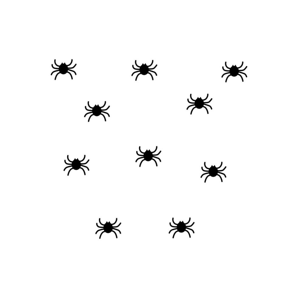 hanging spider icon on a white background vector