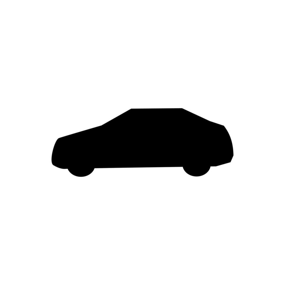 vector car icon on a white background
