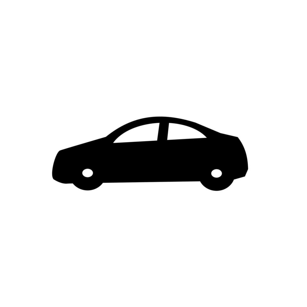 icon car in white background vector