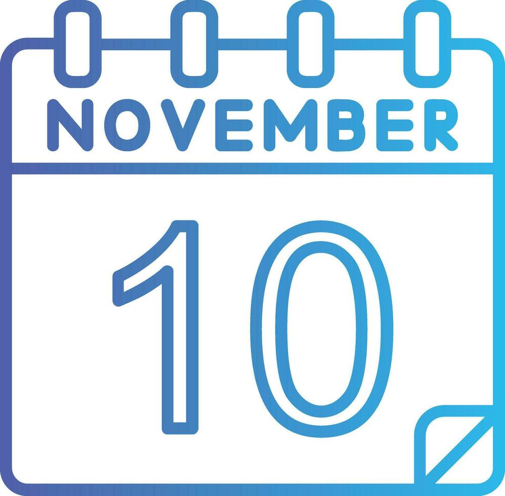 10 November Vector Icon