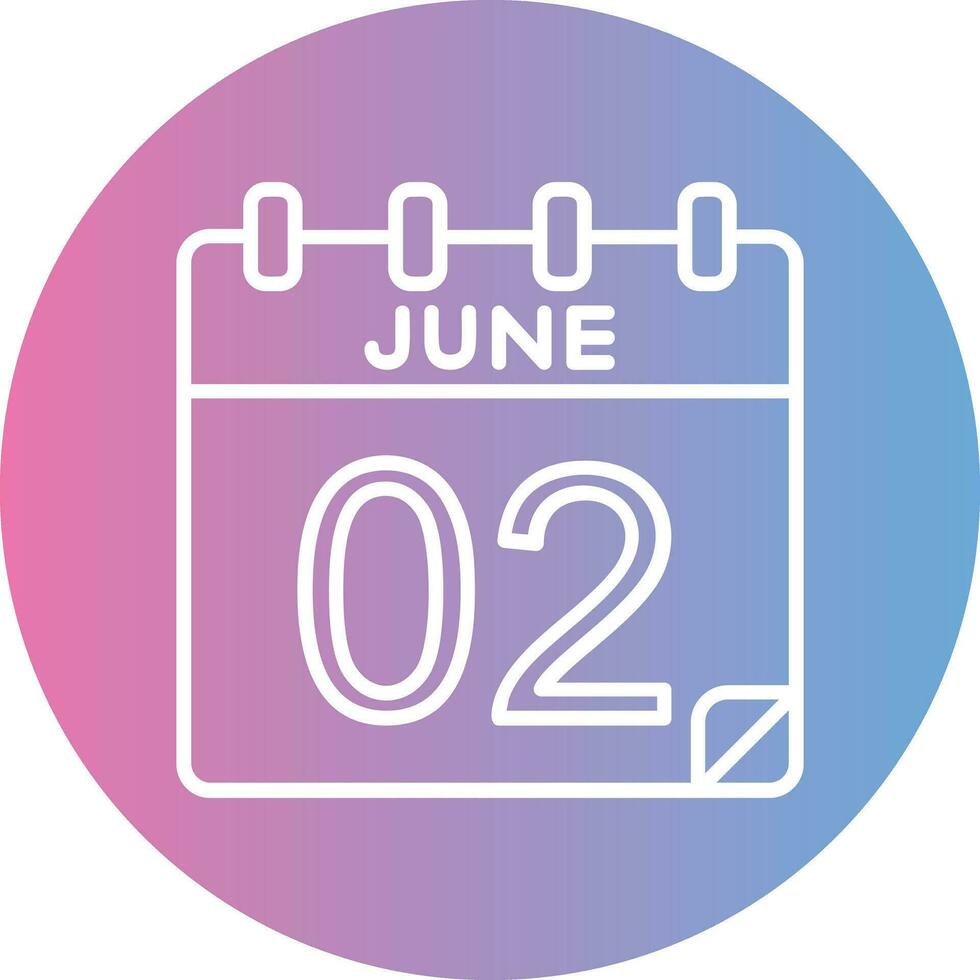 2 June Vector Icon