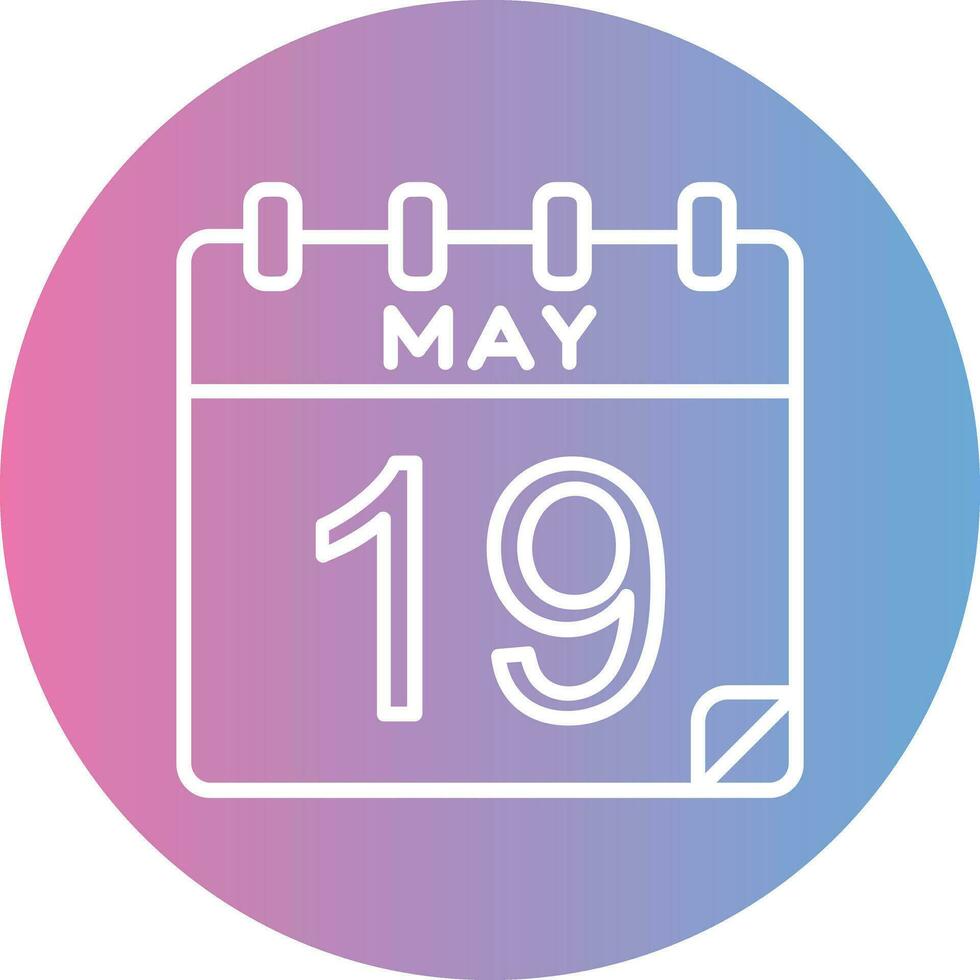 19 May Vector Icon