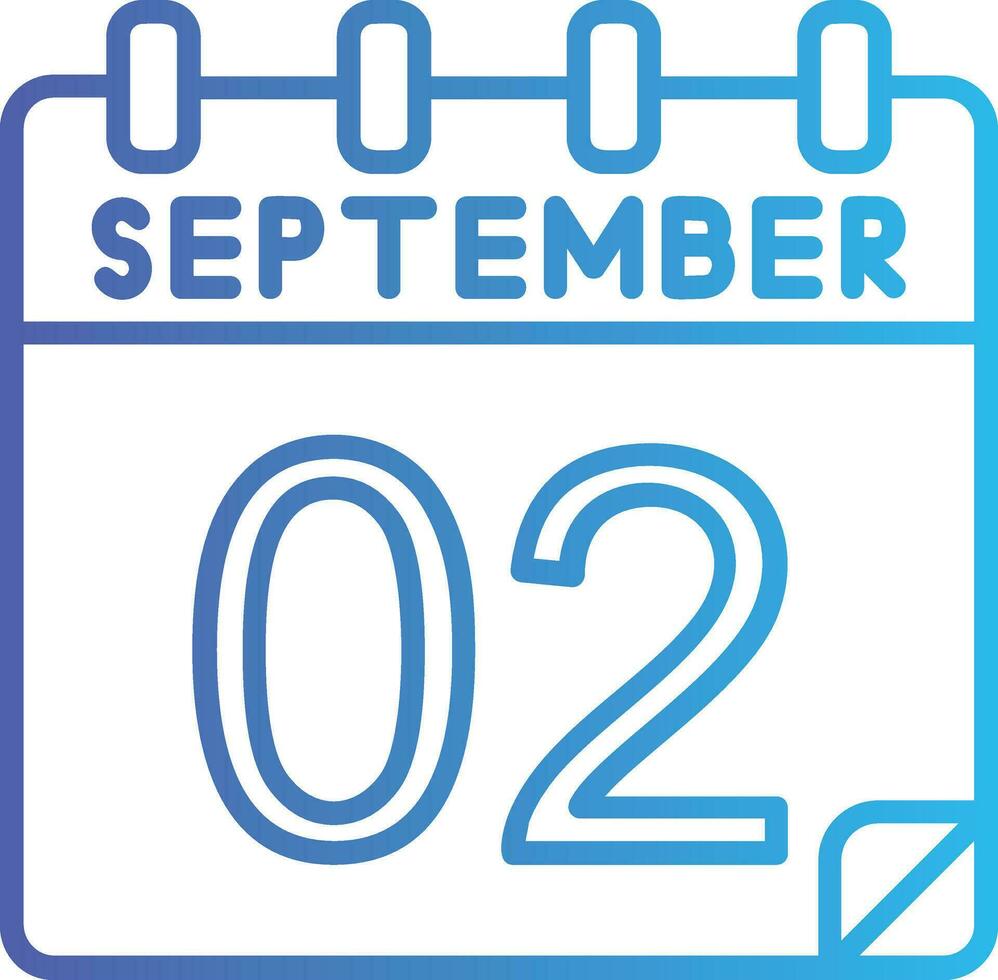 2 September Vector Icon