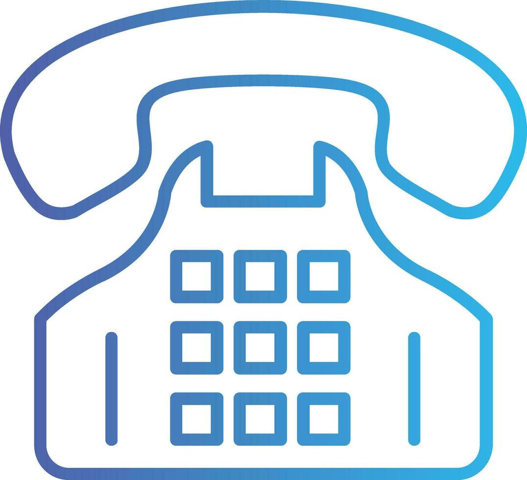 Telephone Filled Icon vector