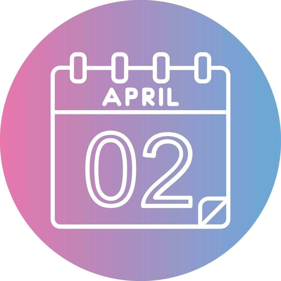 2 April Vector Icon