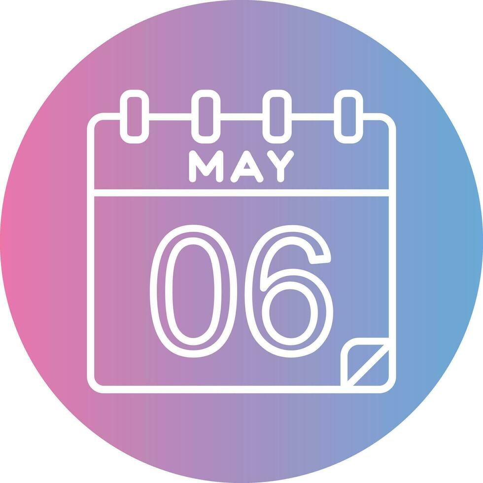 6 May Vector Icon