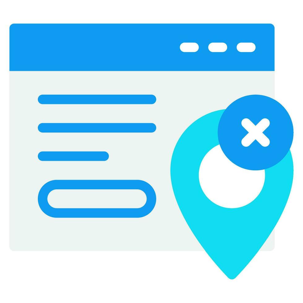 Web Tracking Blocker icon vector