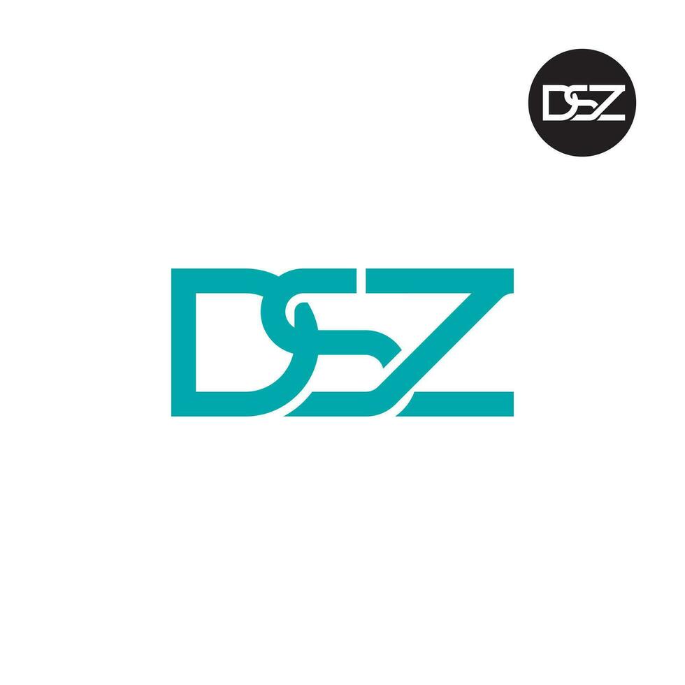 Letter DSZ Monogram Logo Design vector