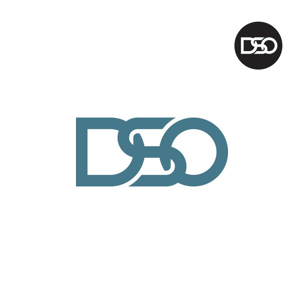 letra dso monograma logo diseño vector