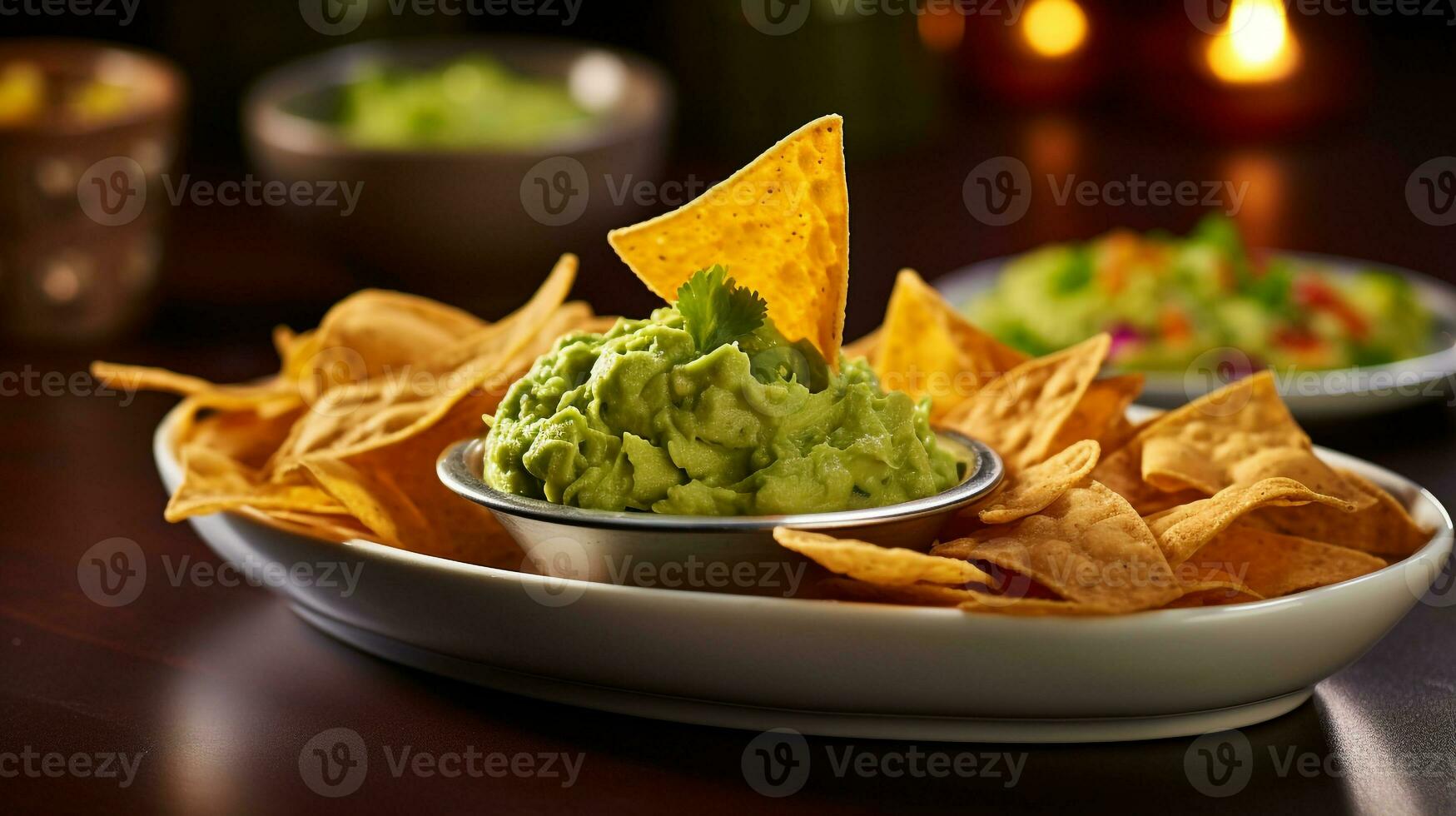 Photo of Guacamole and Chips as a dish in a highend restaurant
