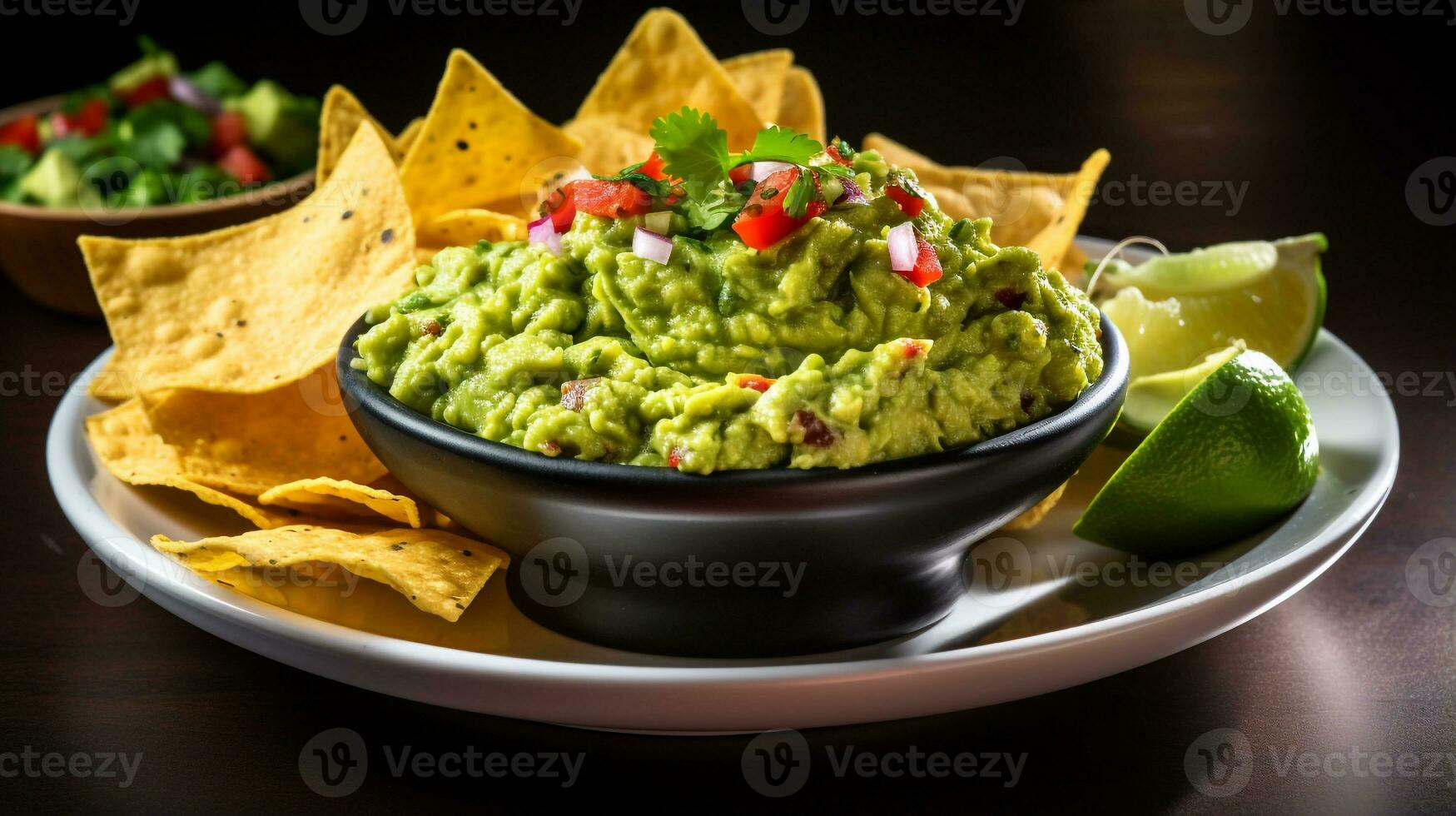 Photo of Guacamole and Chips as a dish in a highend restaurant