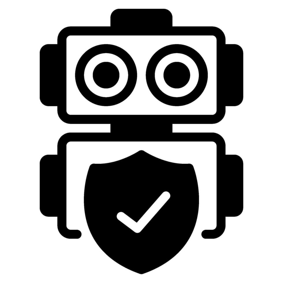 AI Privacy Guardian icon vector