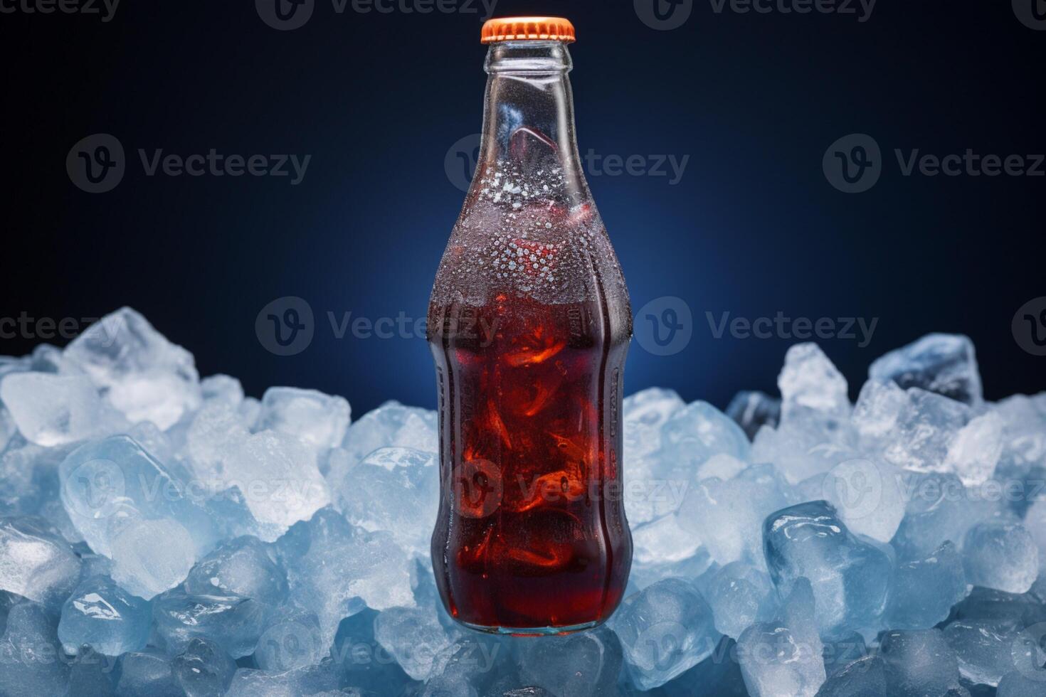 An ice cold bottle of carbonated soft drink, ready to quench your