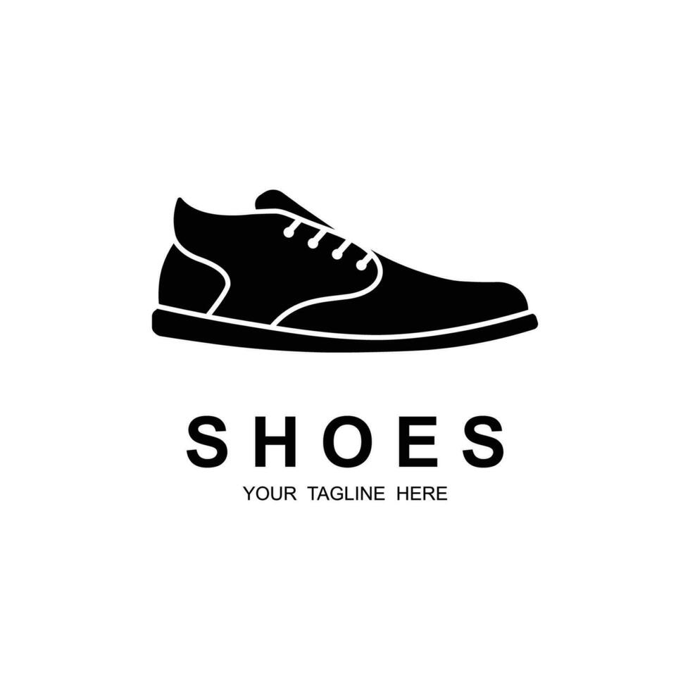 shoe logo vector icon illustrtation design