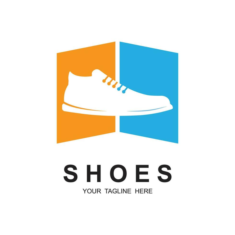 shoe logo vector icon illustrtation design