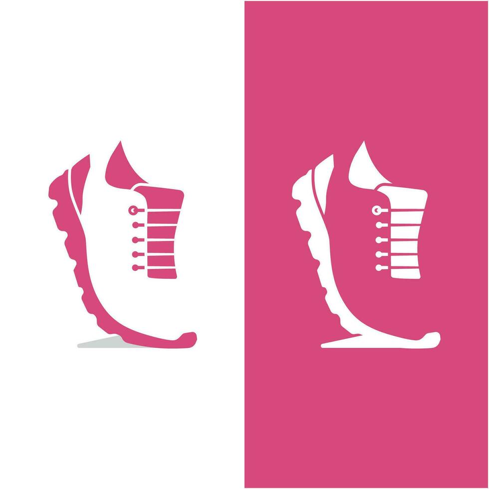 shoe logo vector icon illustrtation design