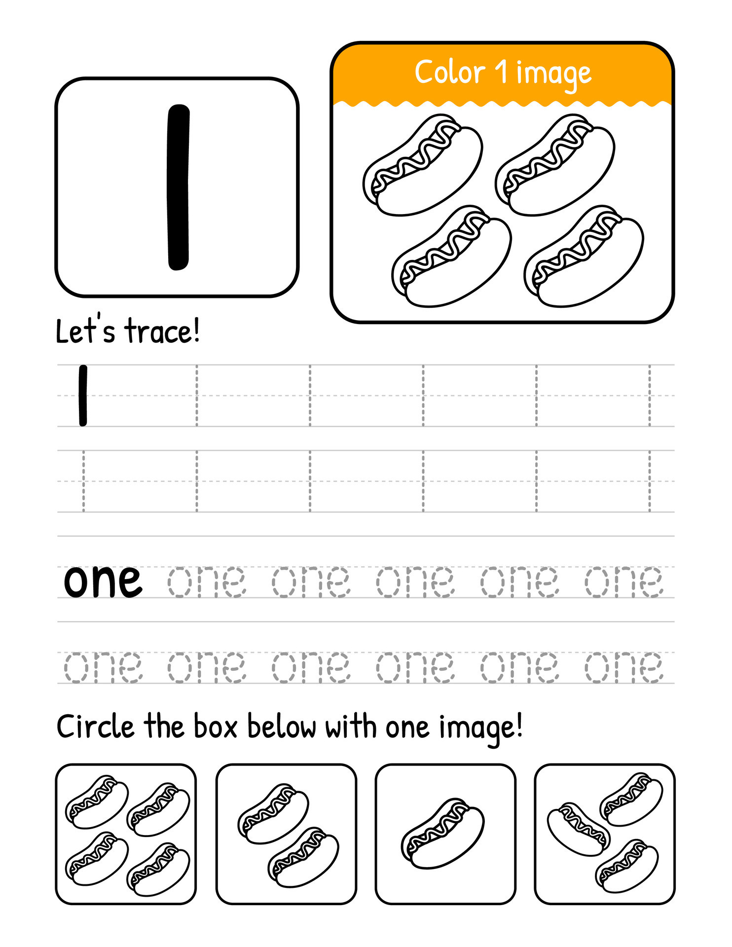 Numbers, Words, Letters Tracing Interior pages Book for Kids activities