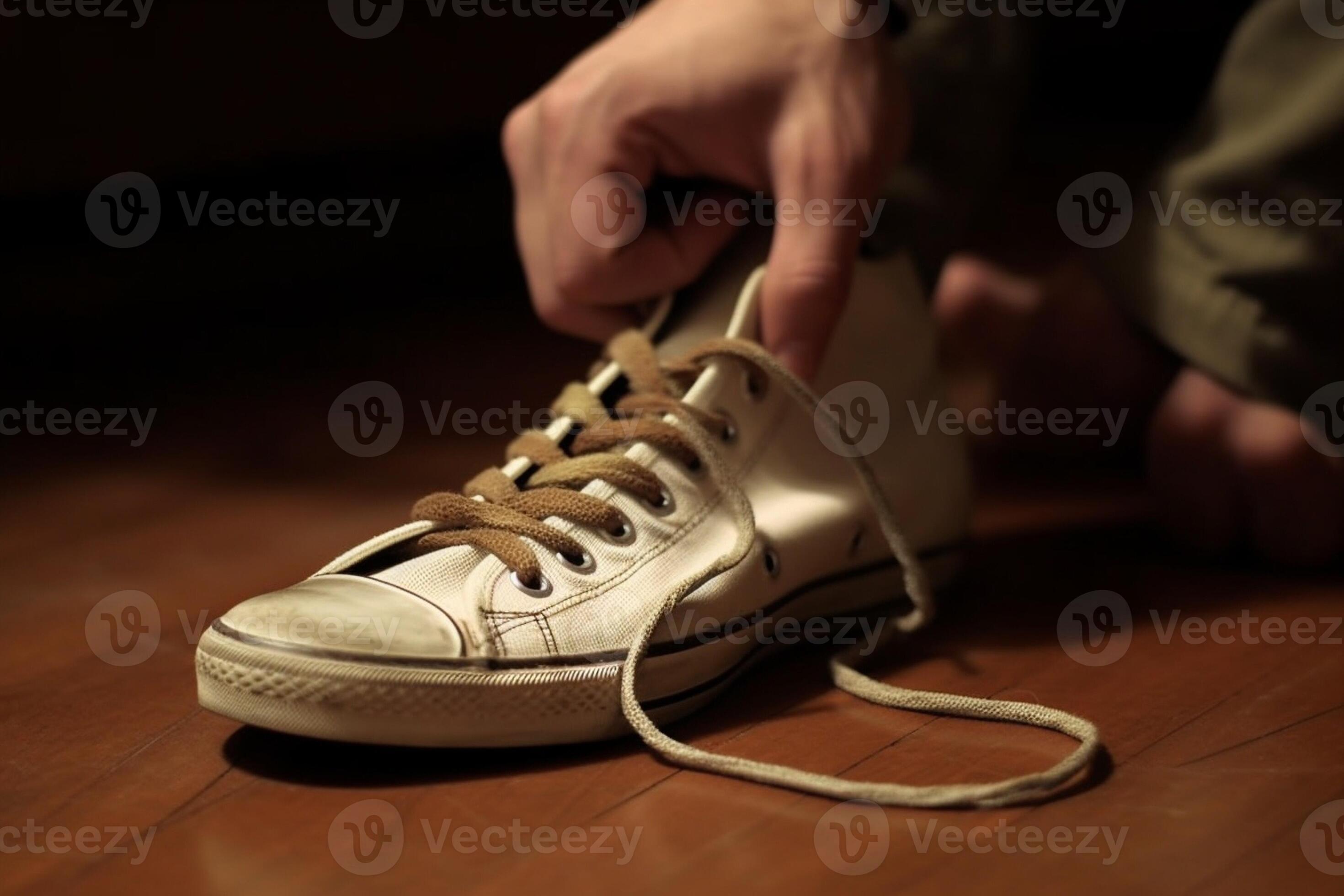 tying shoelaces jordans