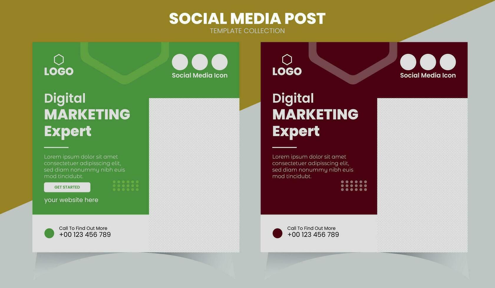 Digital Marketing Social Media Post vector