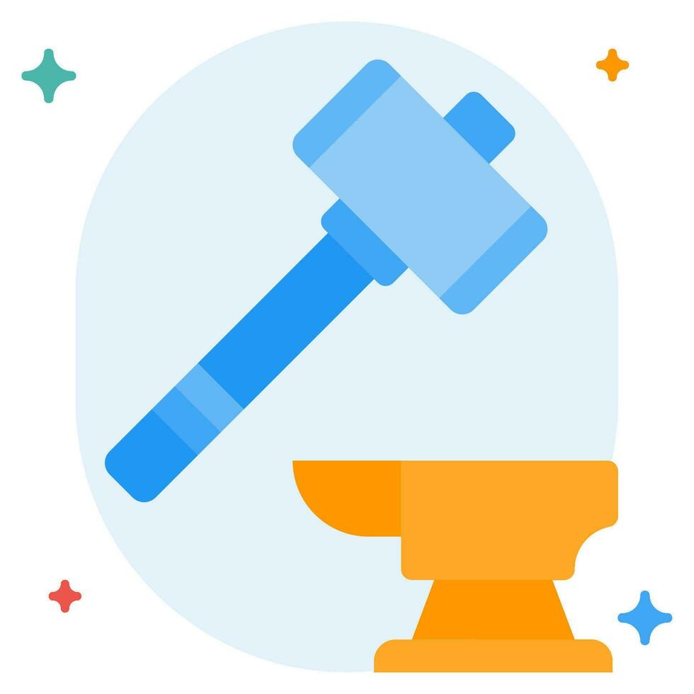 Sledgehammer Strength icon illustration, for uiux, infographic, etc vector