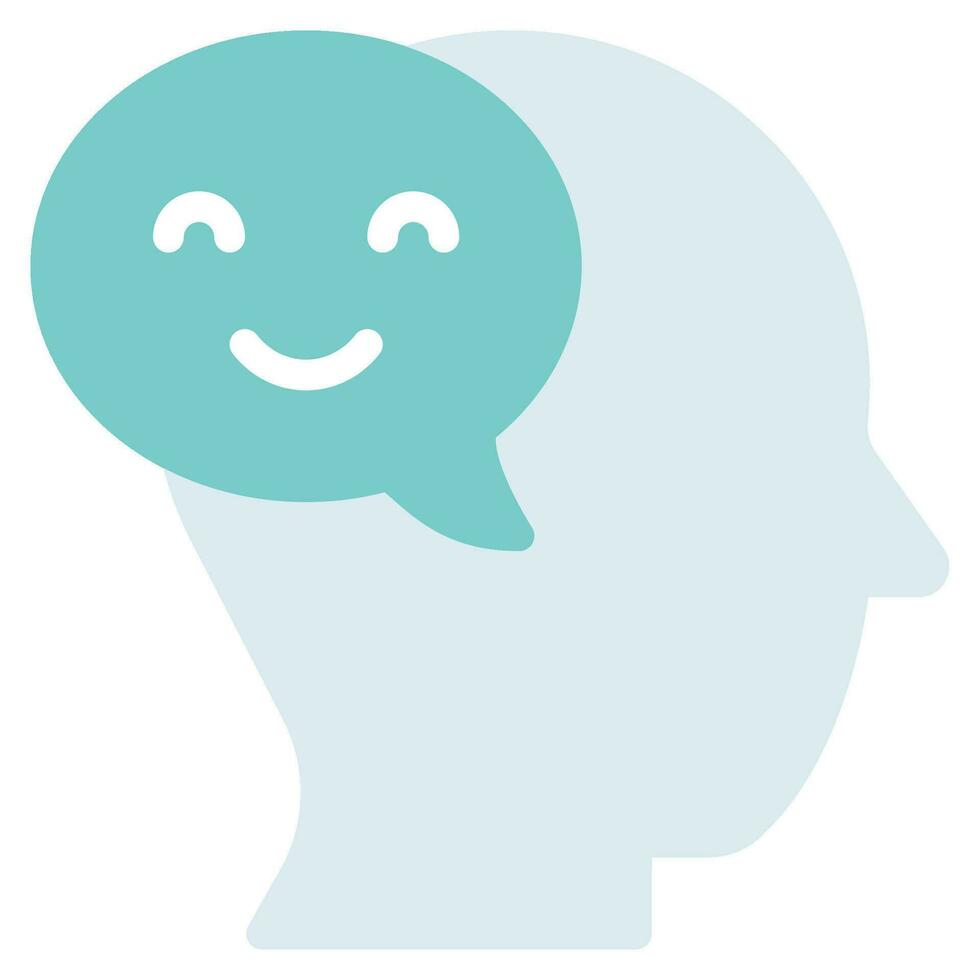 Positive Affirmations Icon Illustration, for uiux, infographic, etc vector