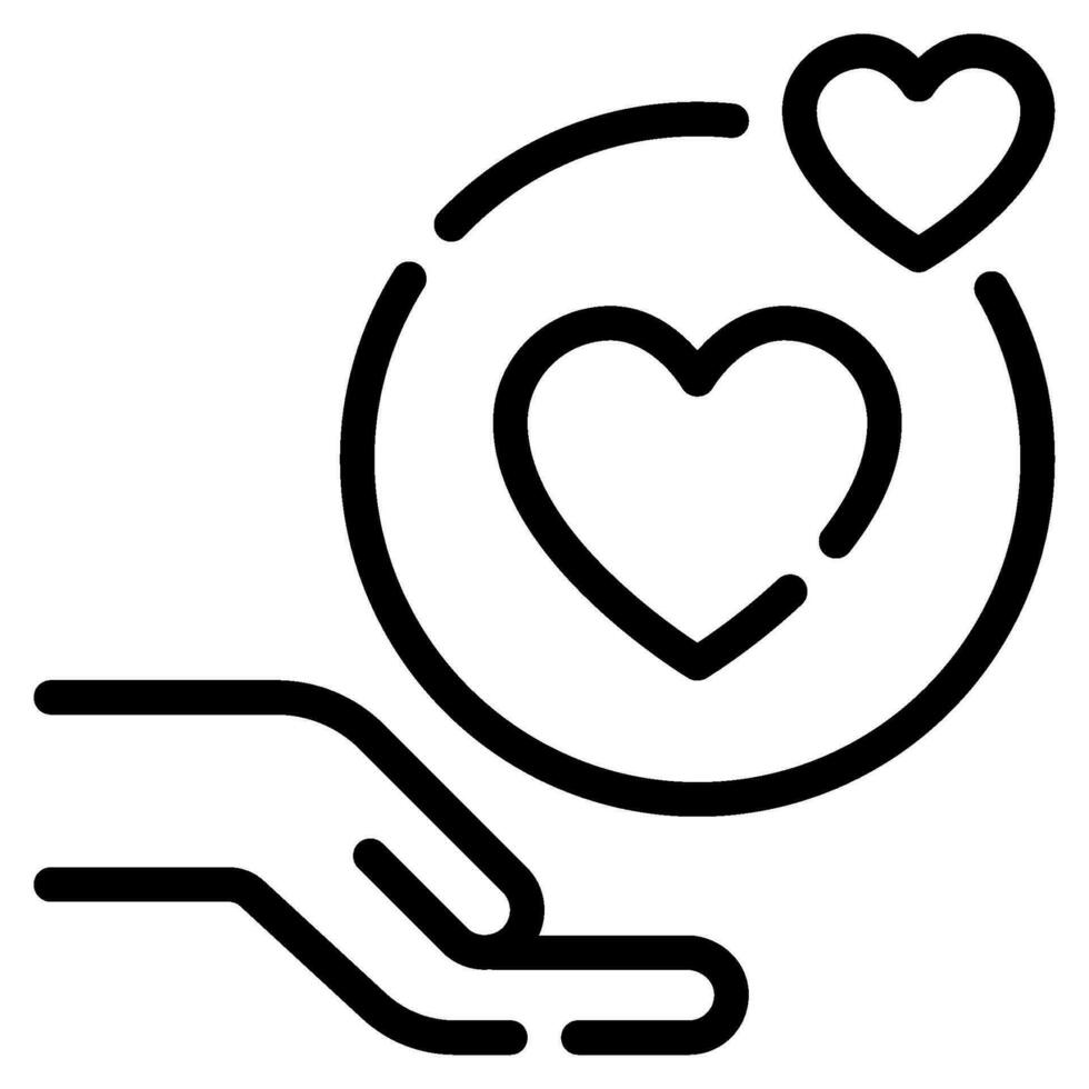 Self Compassion Icon Illustration, for uiux, infographic, etc vector