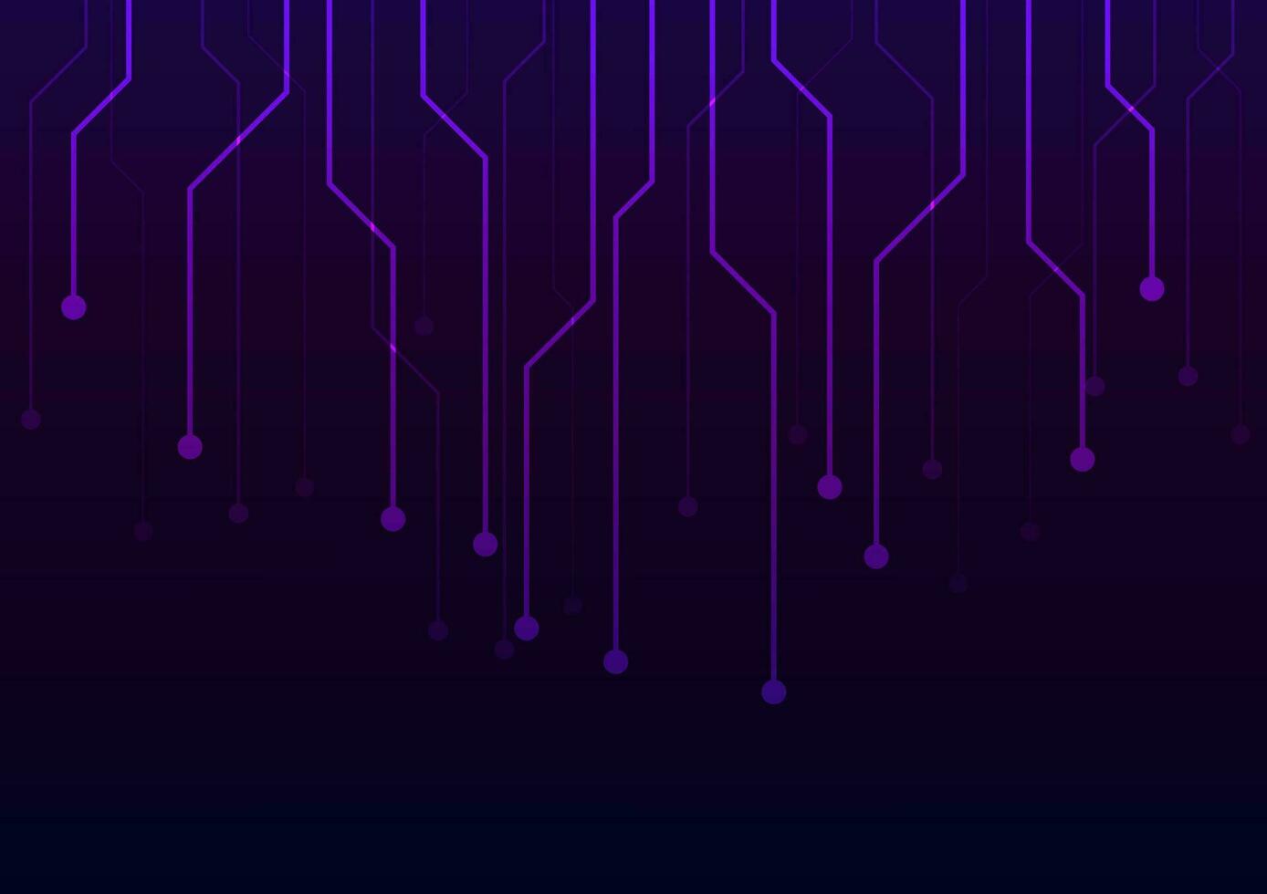 Purple laser line digital tech light dark presentation background vector