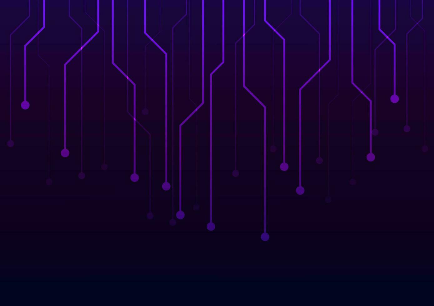 Purple laser line digital tech light dark presentation background vector