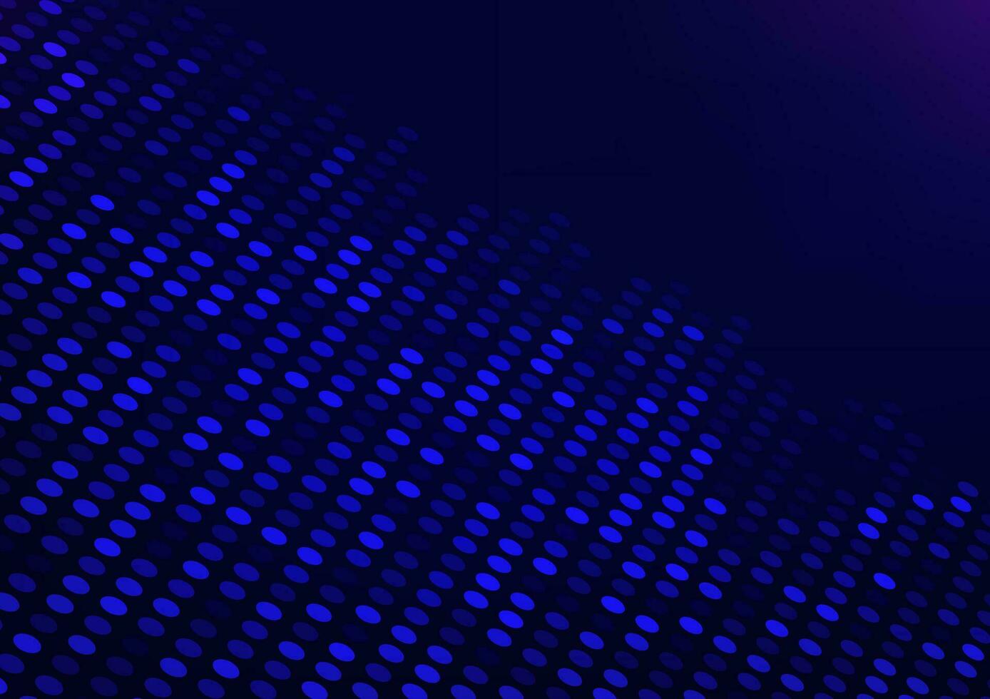 Digital technology neon dot circle light line dark blue background vector