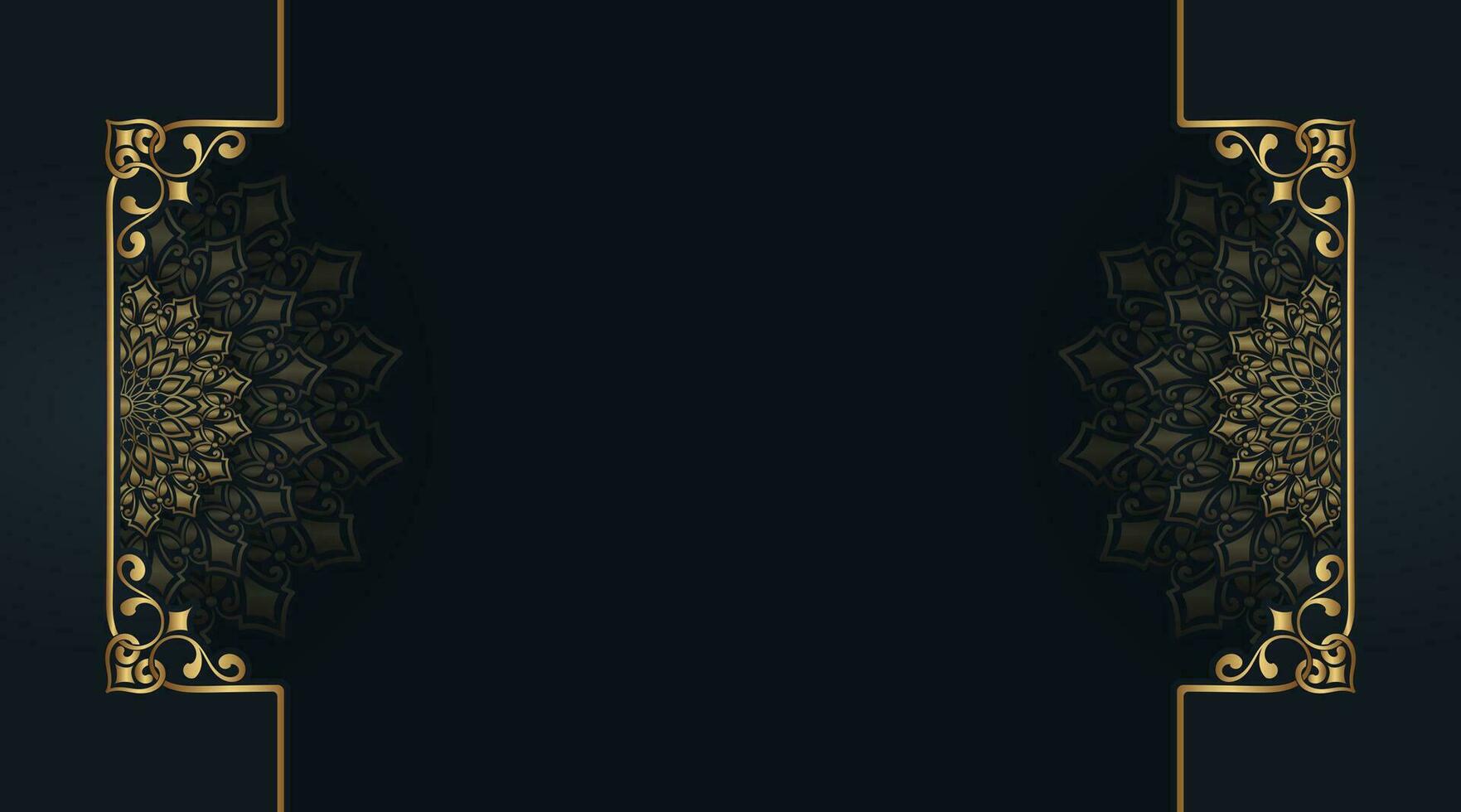 Simple background with ornamental mandala vector