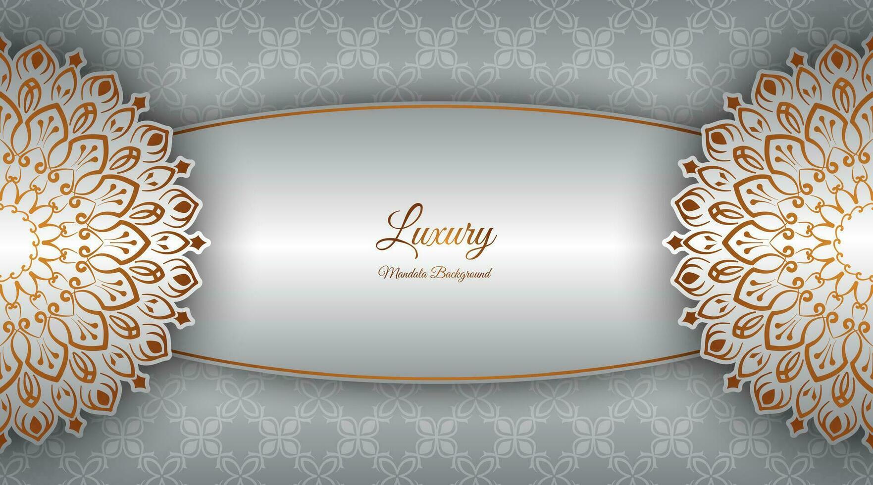 Luxury background with ornamental mandala vector