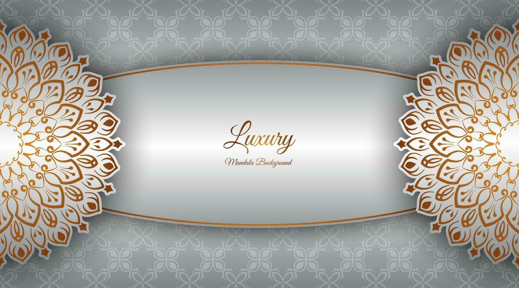 Luxury background with ornamental mandala vector