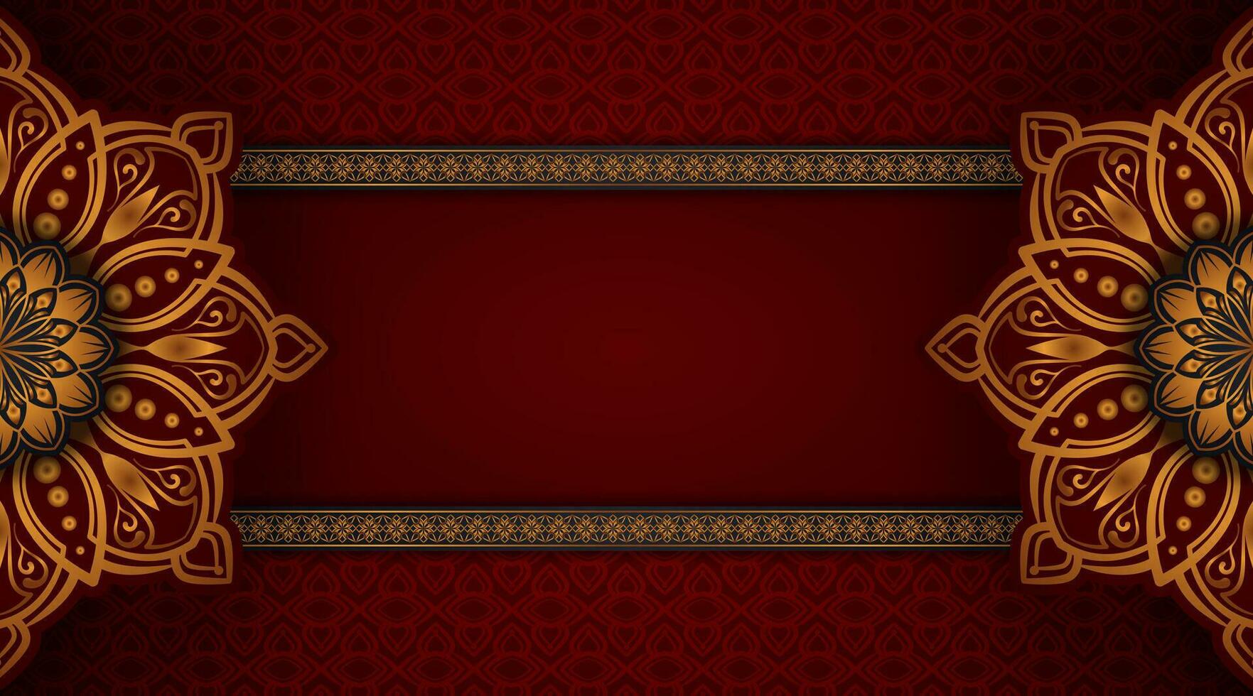 luxury background with mandala ornament vector