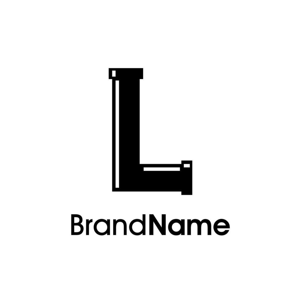 Modern Initial L Plumbing Logo vector